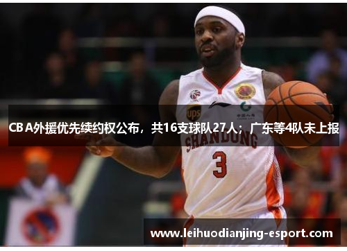 CBA外援优先续约权公布，共16支球队27人；广东等4队未上报